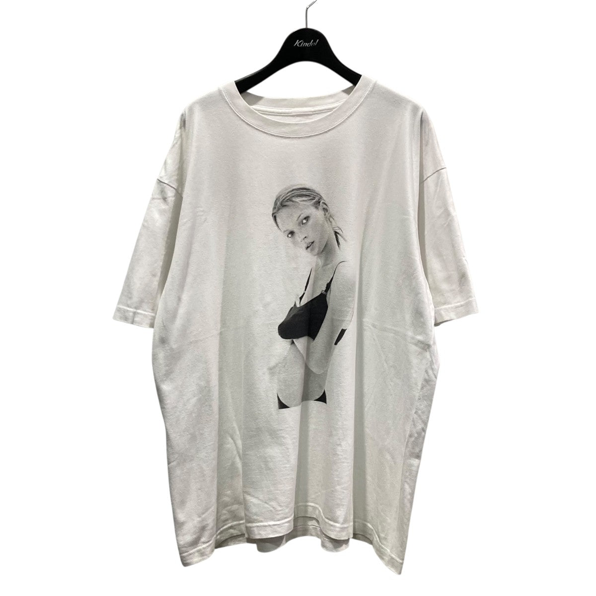 biotope Kate Moss by David Sims Photo T-shirtsケイトモスプリントＴシャツ 古着・中古-1枚目のアイテム画像