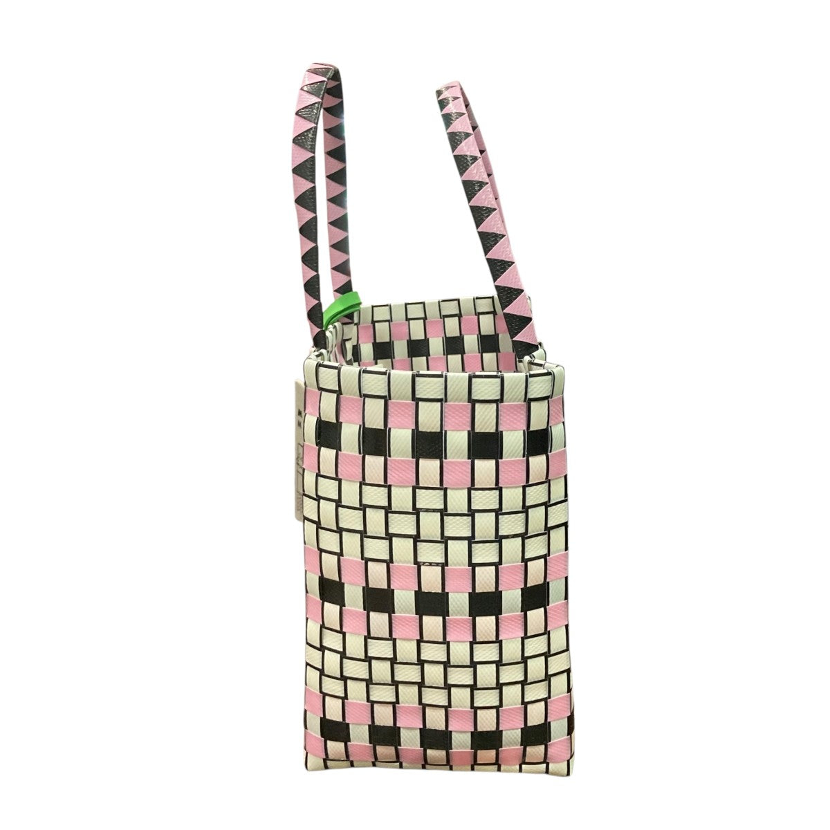 【ピコ】ほぼ未使用♪ MARNI 編み込み かごバッグ アイボリー マルニ かごバッグ/ハンドバッグ/ショルダーバッグ バッグ