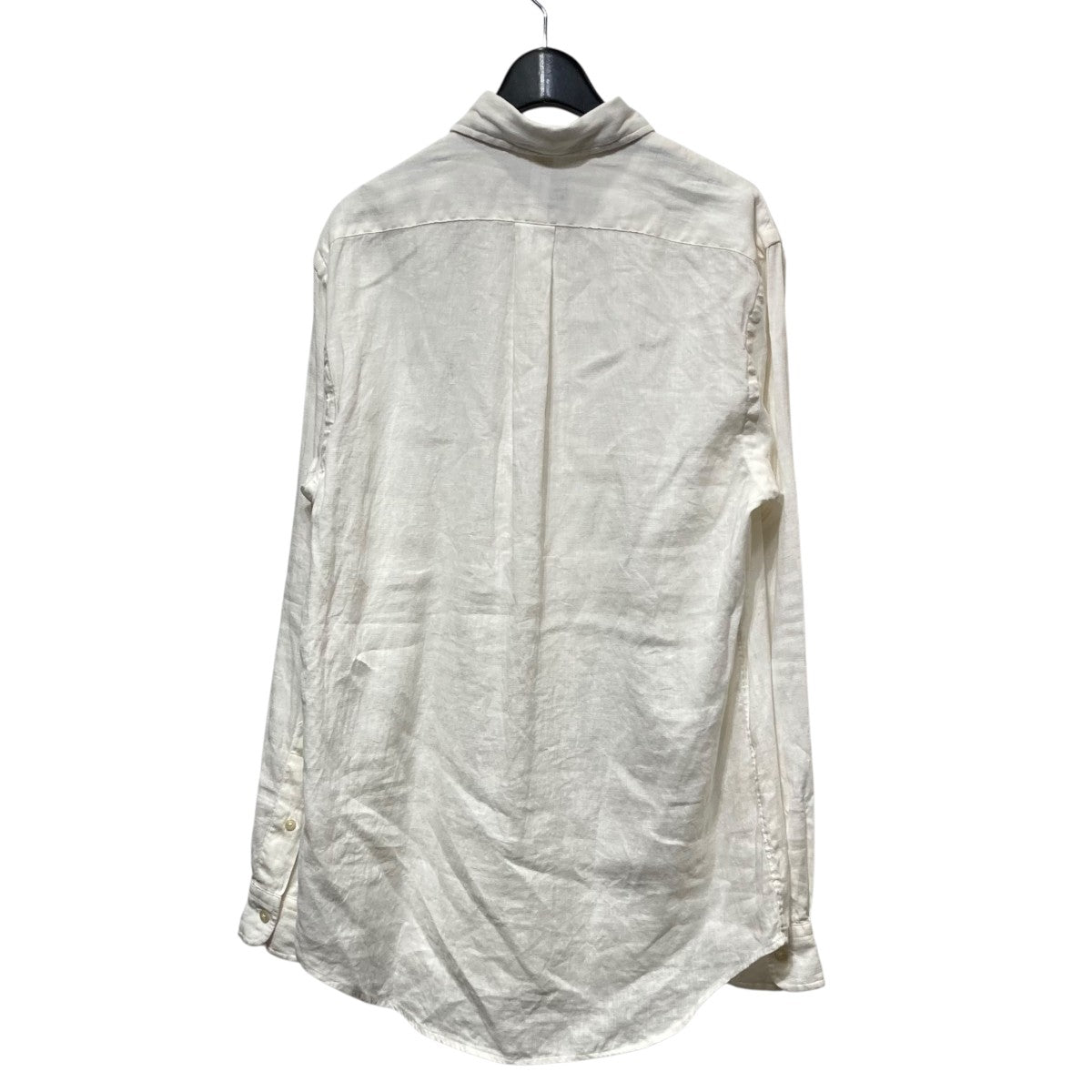 美品■Polo by Ralph Lauren【XL】リネン混 長袖シャツ 白 美品□Polo by Ralph Lauren【XL】リネン混 長袖シャツ 白