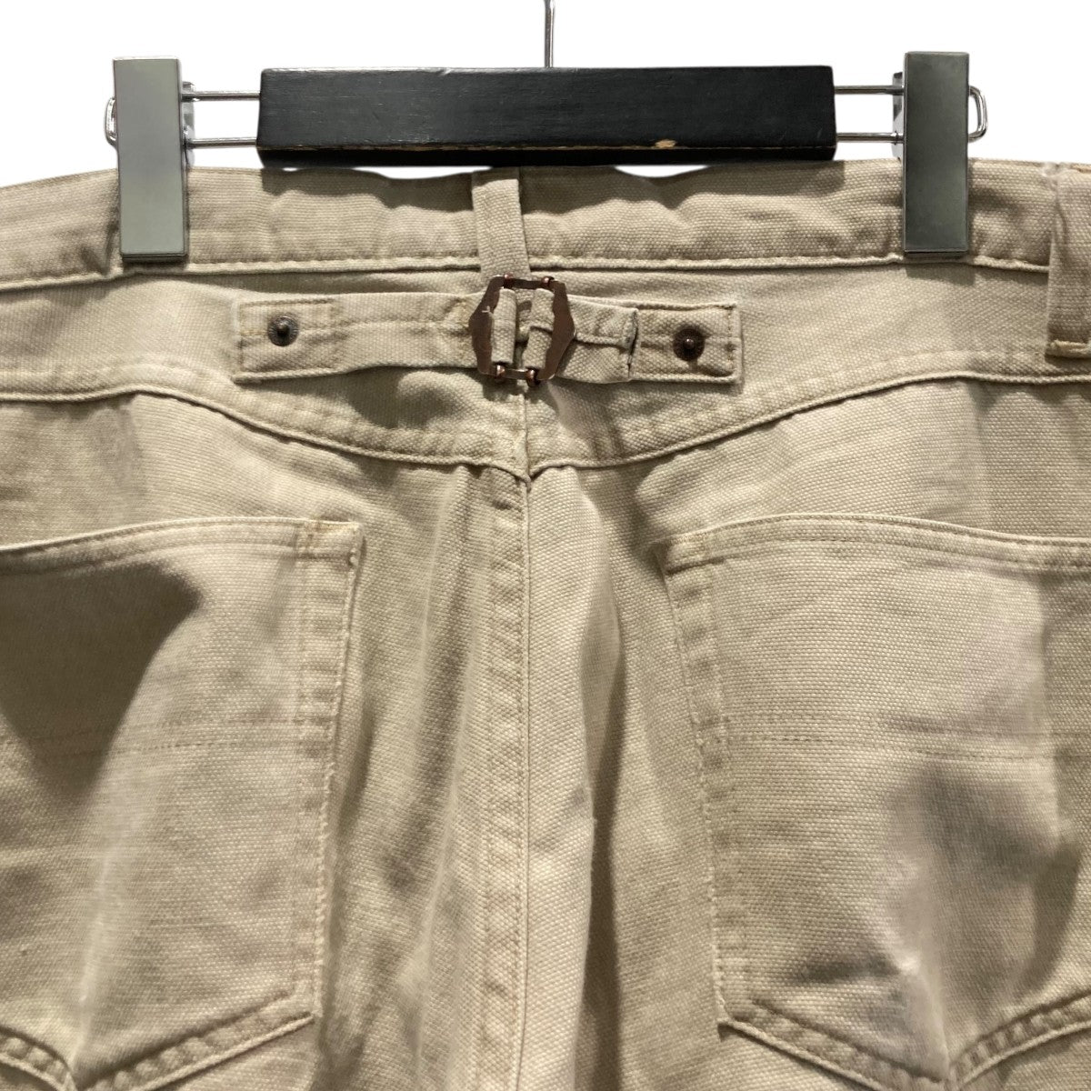 old stussy 90s USA ベージュ カーゴパンツ チノパン コットン stussy(ステューシー) 90s 紺タグ USA製パンツ ベージュ サイズ