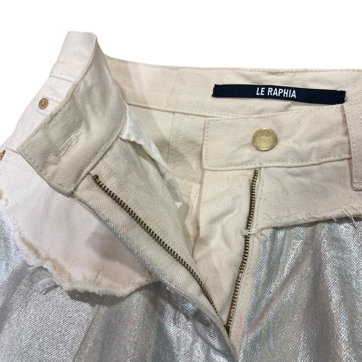 コーティングデニムパンツ75008