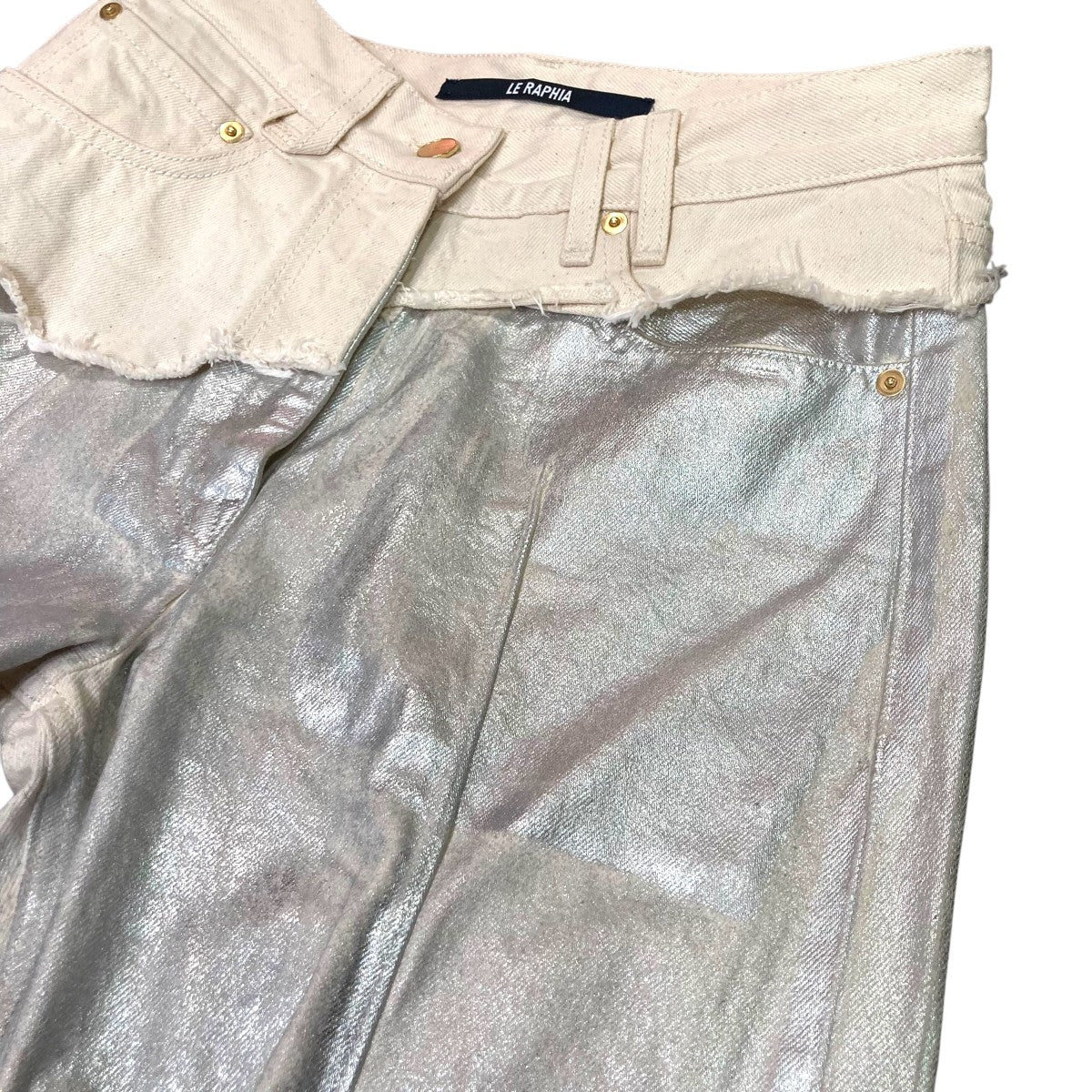 コーティングデニムパンツ75008