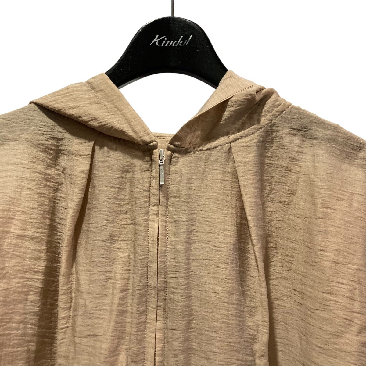 THREE DOTS(スリードッツ) Shiny shirt zip up hoodyシャイニー