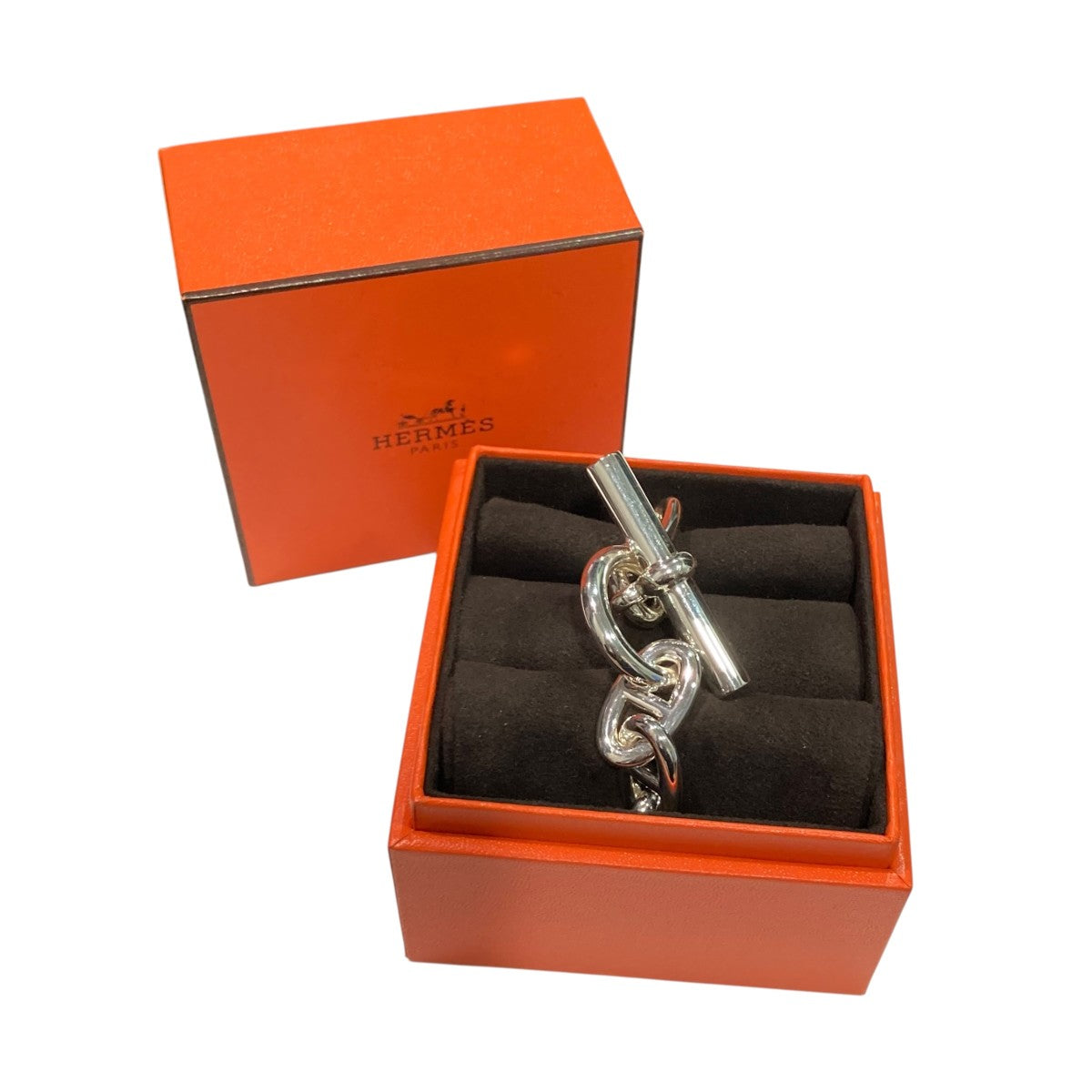 HERMES エルメス　レザーグローブ　シェーヌダンクル　箱付き HERMES エルメス レザーグローブ シェーヌダンクル 箱付き 楽天