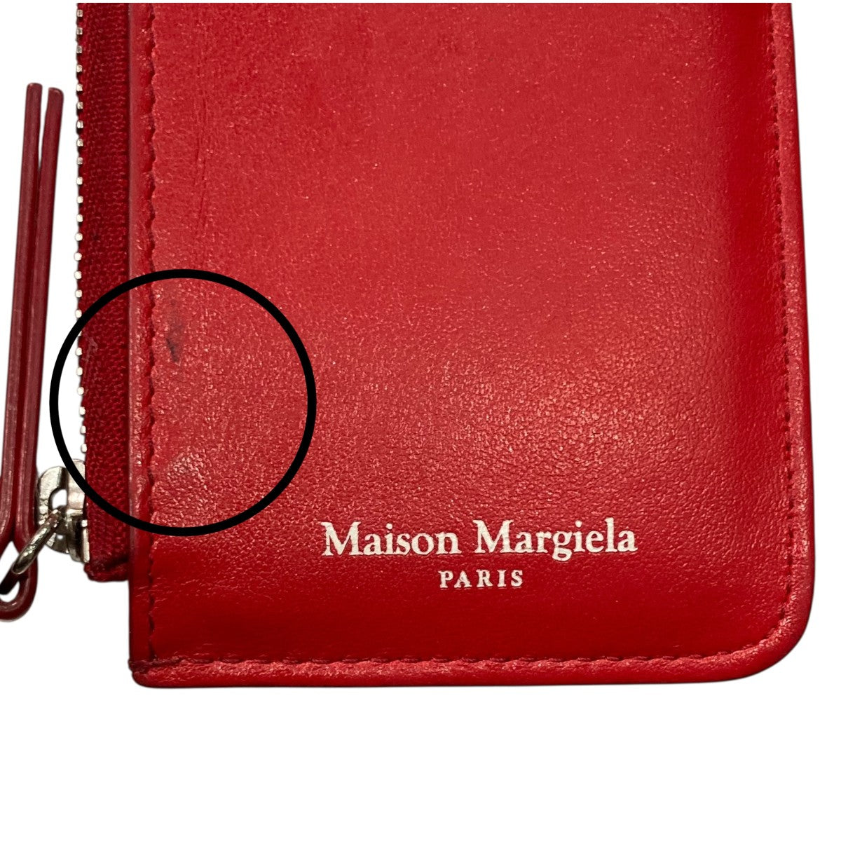 【美品】Maison Margiela カード＆コインケース 赤色 org.jpg