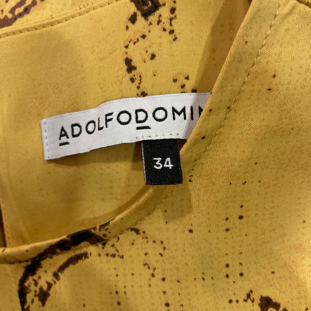ADOLFO DOMINGUEZ 総柄ノースリーブワンピース 古着・中古-5枚目のアイテム画像