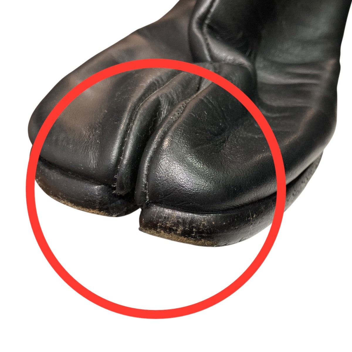 Maison Margiela ラクダ黒 足袋ブーツ　size 40 SALE対象外】MAISON MARGIELA(メゾンマルジェラ) Flat ankle