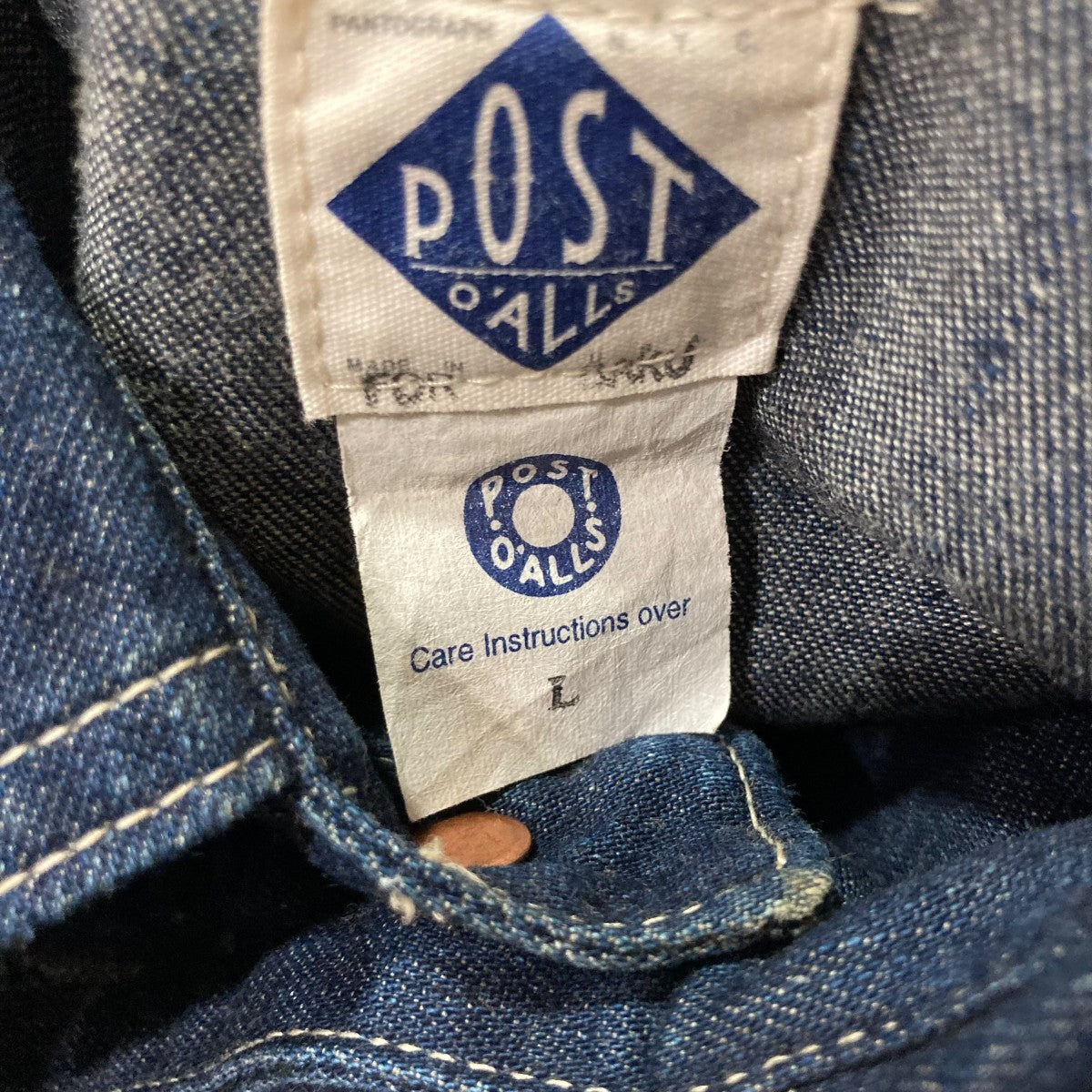 POST O'ALLS(ポストオーバーオールズ) デニムカバーオール