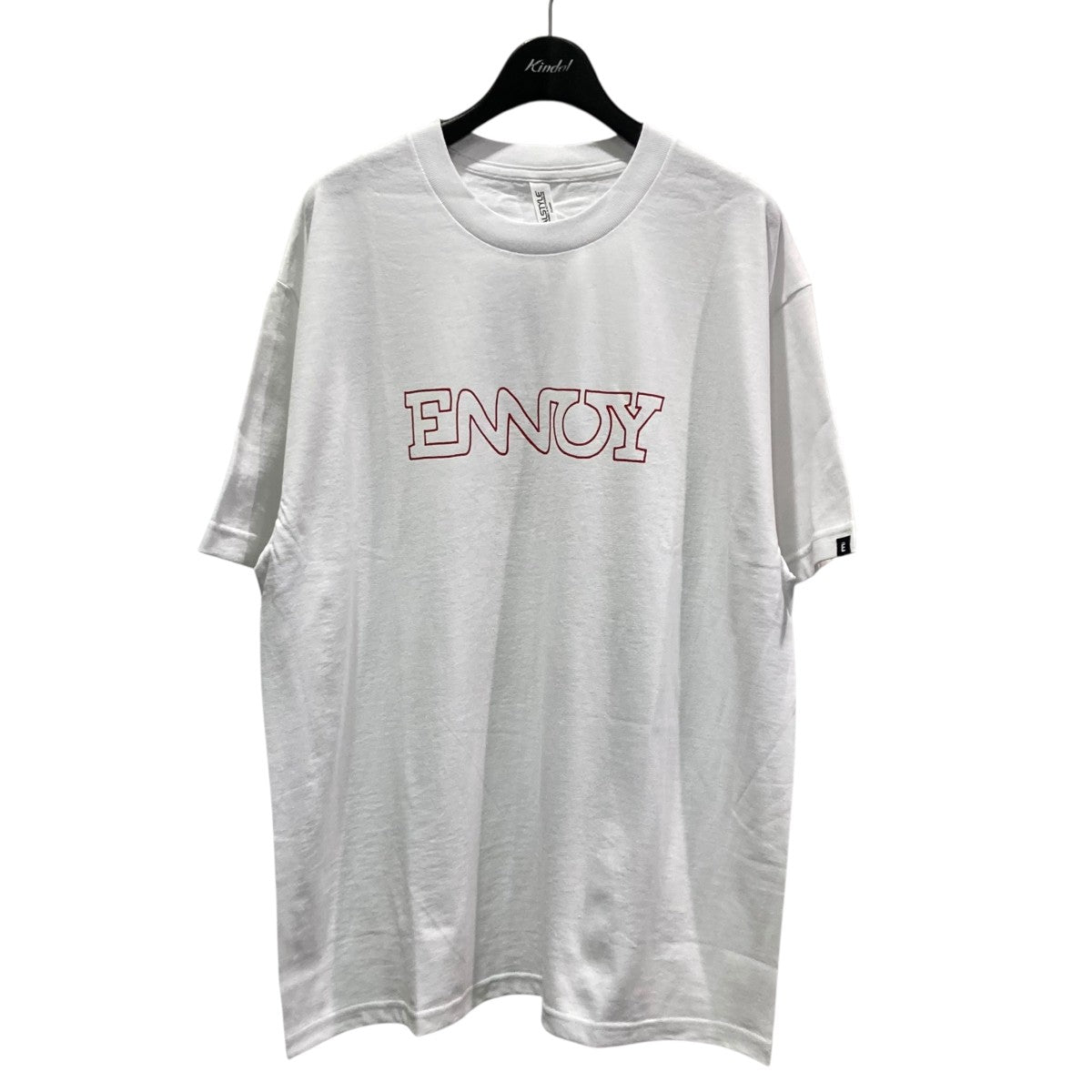 ENNOY×ken kagami electric logo teeエレクトリックレッドロゴプリントTシャツ 古着・中古-1枚目のアイテム画像