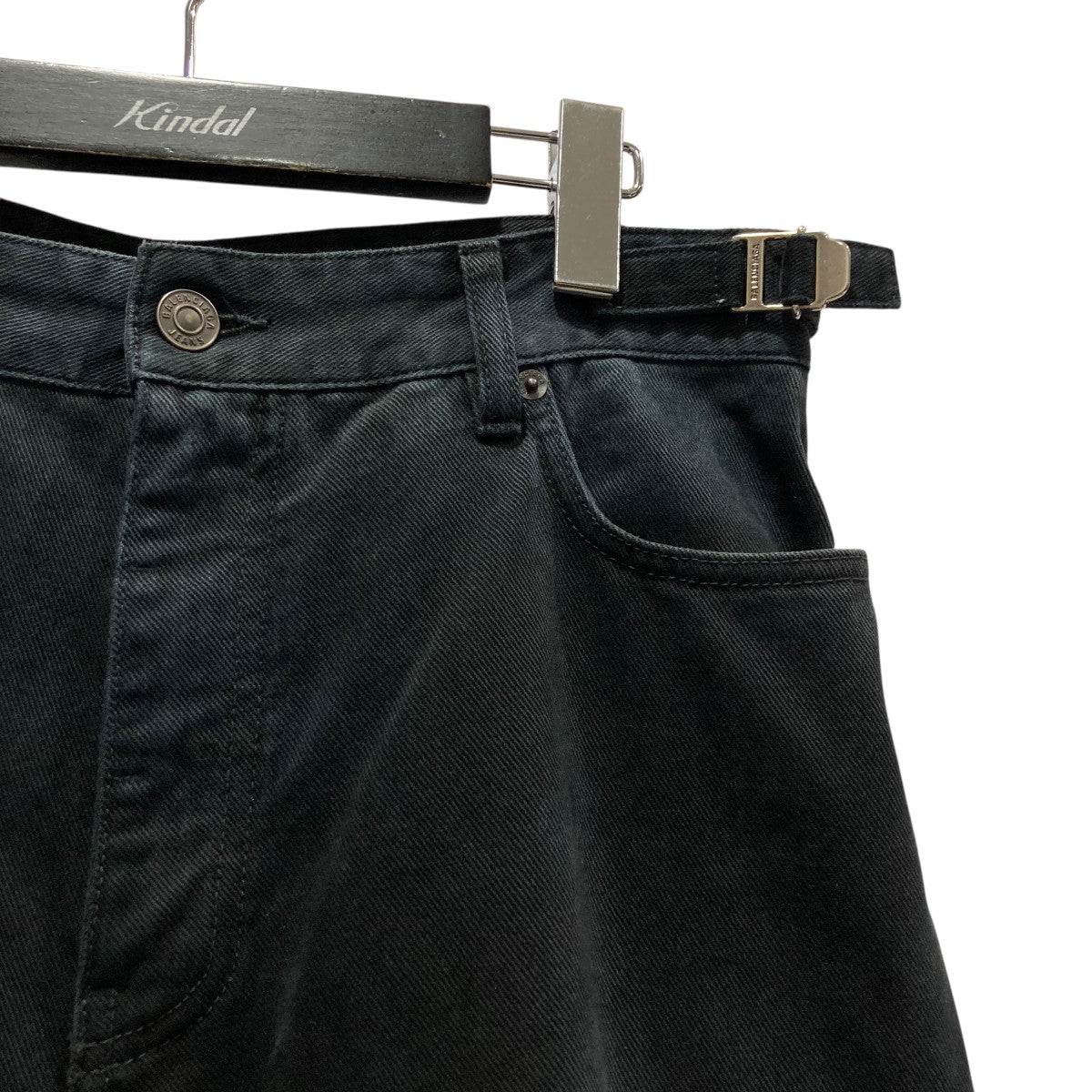 【新品未使用】バレンシアガ　ワイドチノパンツ　黒48 デムナ期初期 BALENCIAGA(バレンシアガ) 23AWソフトレフトハンド ワイドカーゴ