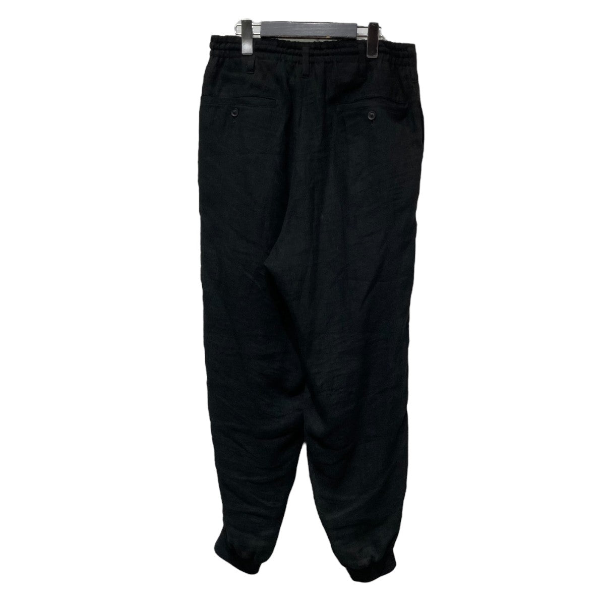 Yohji Yamamoto pour homme 24SSL VEIL LAWN R-RIBBED HEM PANTSリネンリブパンツHS-P20-319 古着・中古-2枚目のアイテム画像