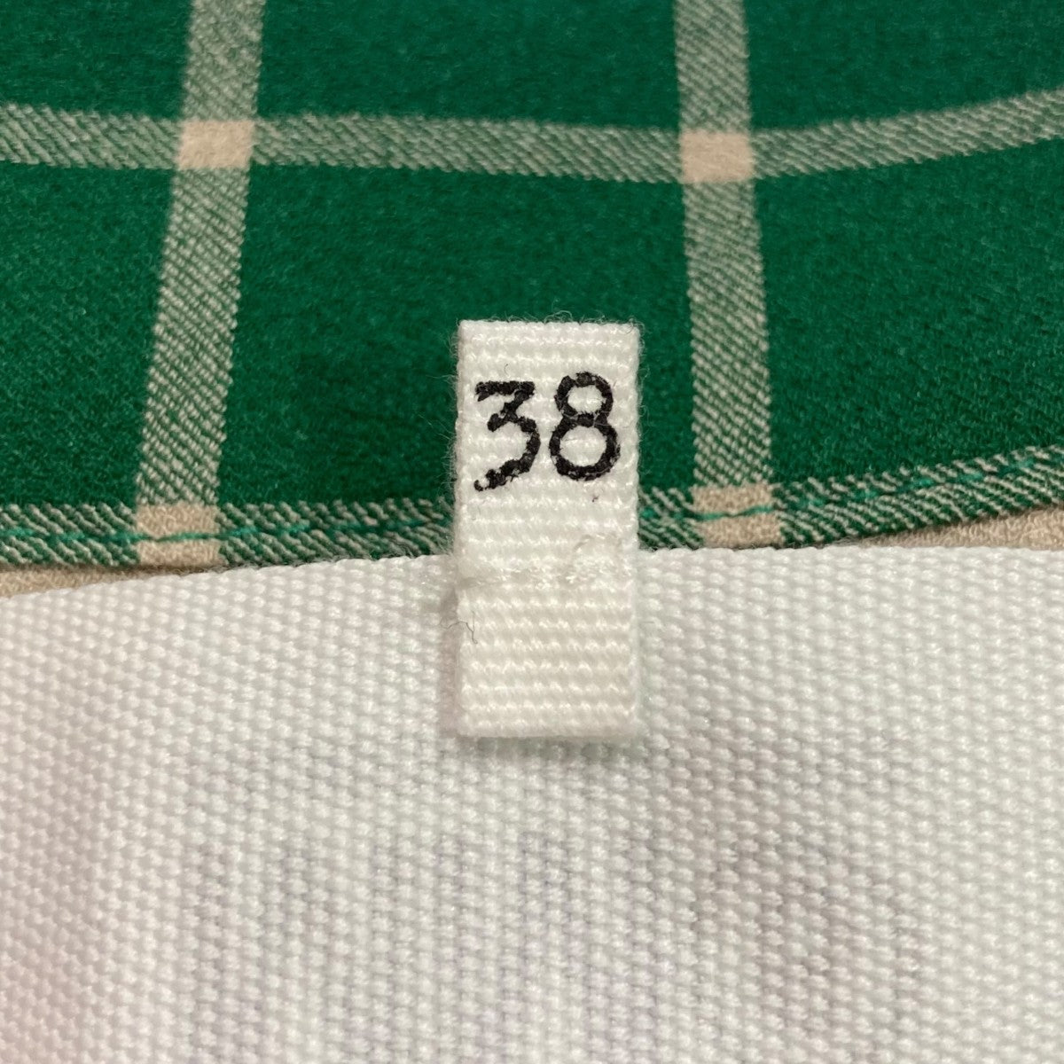 MM6 Maison Margiela グリーンチェックパンツ MM6 Maison Margiela(マルタンマルジェラ) チェックハーフパンツ