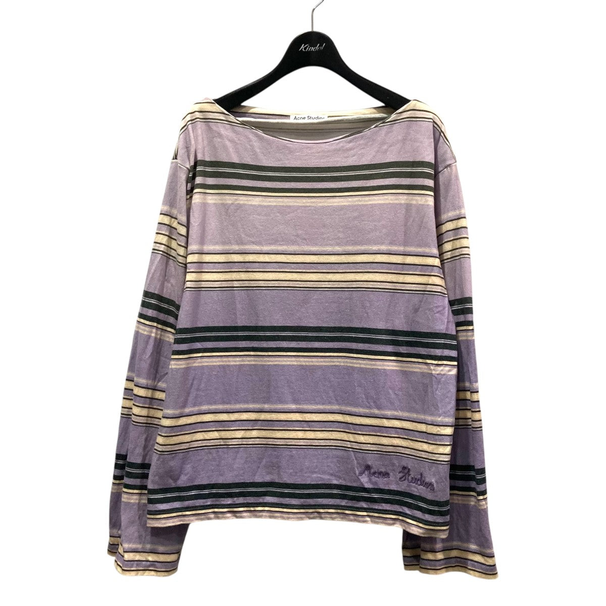 アクネストゥディオズ ACNE STUDIOS ボーダーボートネックカットソー FN-WN-TSHI000423 パープル サイズ：XS 8078000442184_1.jpg?v=