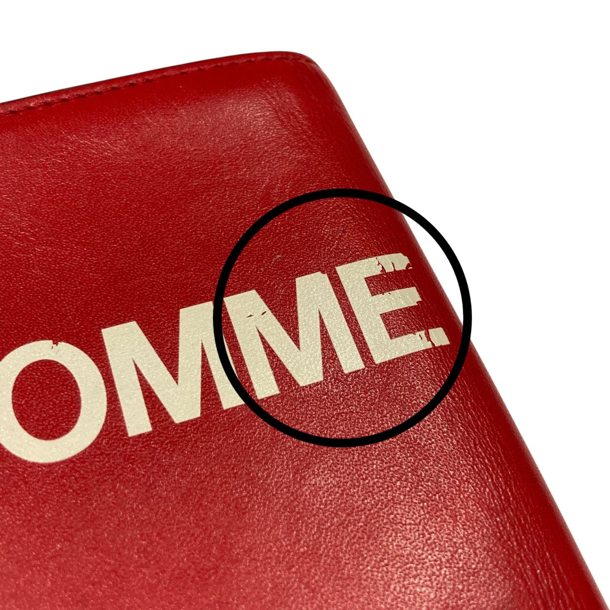 COMME des GARCONS レッド二つ折り財布 COMME des GARCONS(コムデギャルソン) 2つ折り財布 レッド