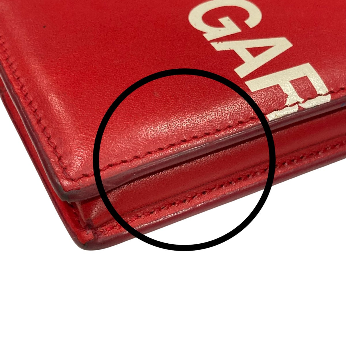 COMME des GARCONS レッド二つ折り財布 コムデギャルソン COMME des GARCONS 二つ折り財布 2つ折り