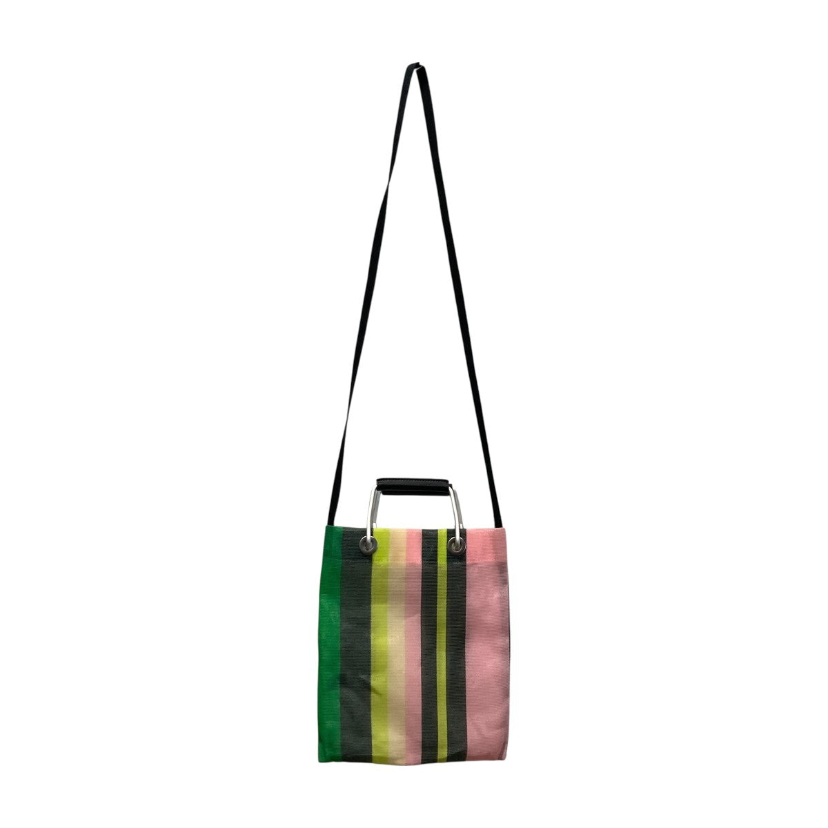 MARNI×PORTER 2WAY ショルダーバッグ グリーン ストライプ MARNI×PORTER 2WAY ショルダーバッグ グリーン ストライプ