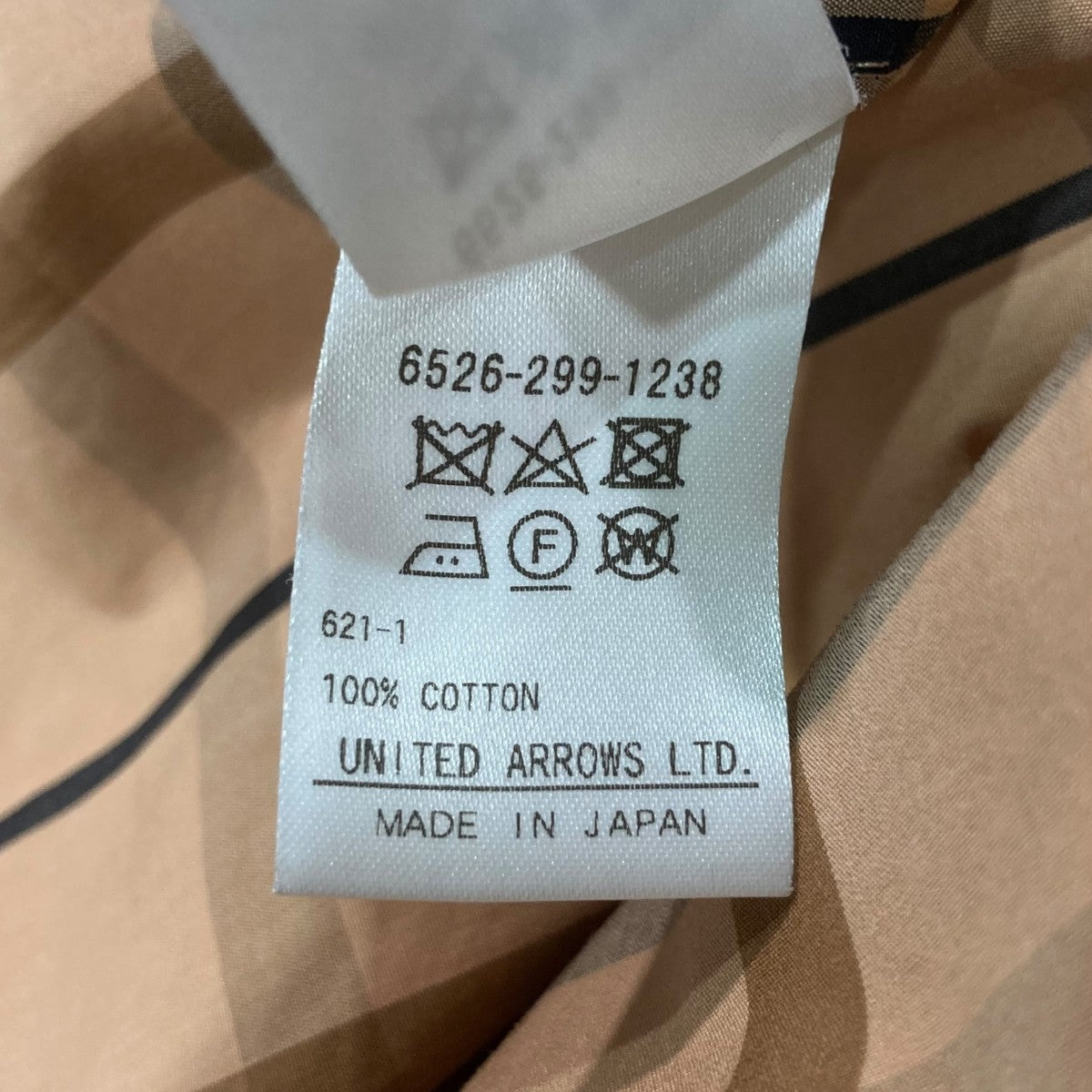 Drawer コットンチェックブザムノースリーブワンピースノースリーブチェックワンピース6526-299-1238 古着・中古-7枚目のアイテム画像