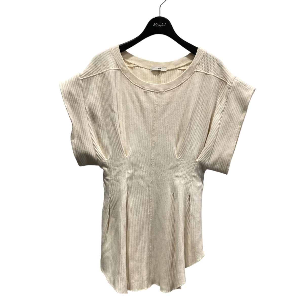 CLANE アイボリーサイズ1 CLANE(クラネ) AKKO SLEEVE HEAVY RIBリブカットソー12105-1212