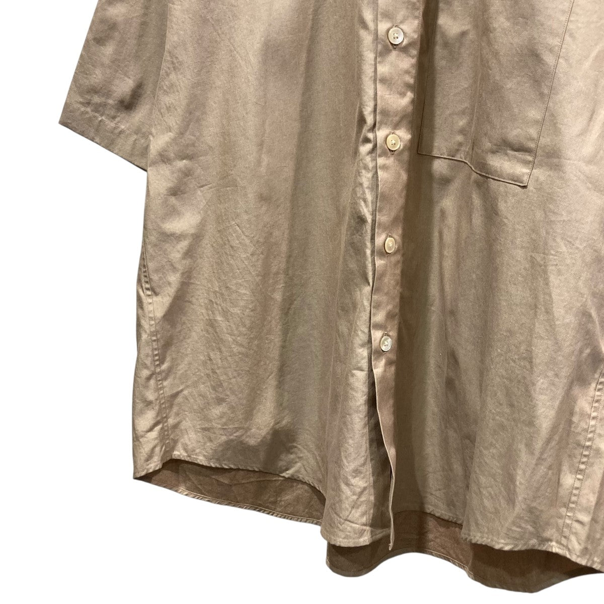 23ss AURALEE Washed Finx Twill 半袖 シャツ ４ AURALEE[オーラリー] 23SS Washed Finx Twill Big Half Sleeved