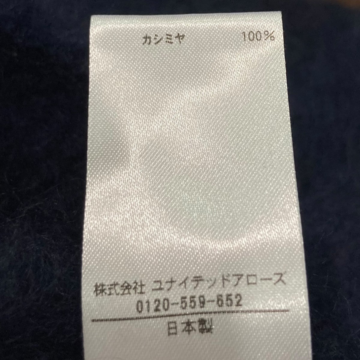 BLAMINK カシミヤファー7Gショートスリーブカシミヤ半袖ニット7918-299-0106 古着・中古-6枚目のアイテム画像