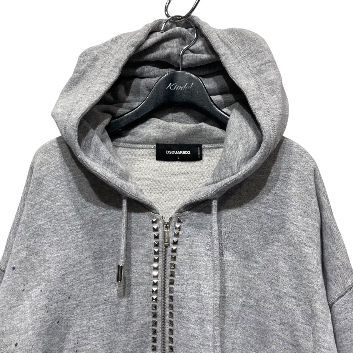 DSQUARED2(ディースクエアード) スタッズジップパーカー