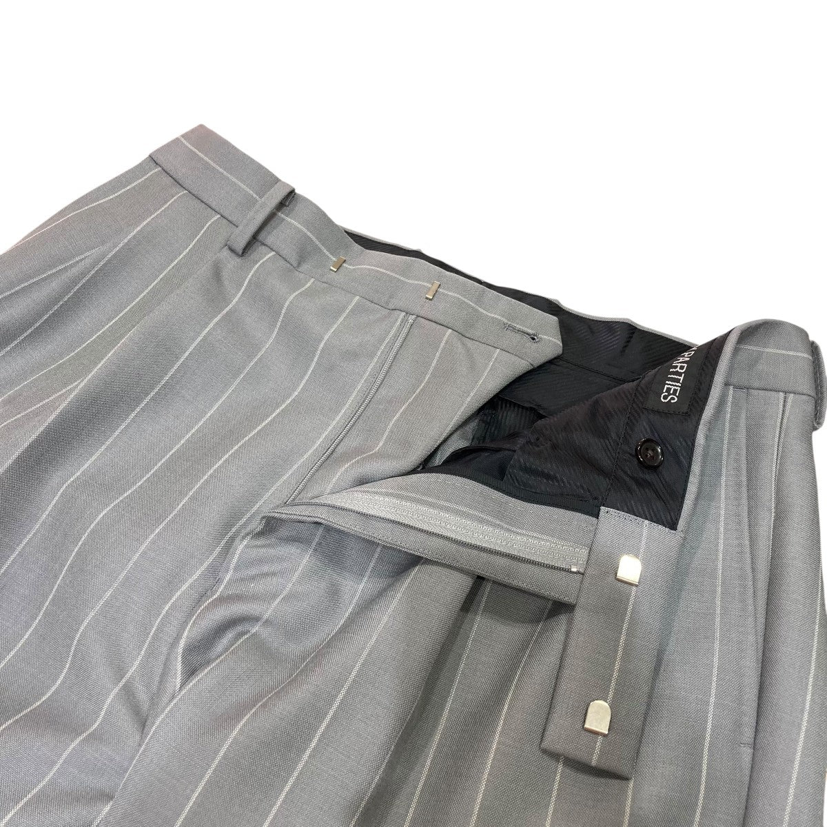 WACKO MARIA×DORMEUIL ストライプスラックス　Lサイズ WACKO MARIA×DORMEUIL 23SSストライプスラックス グレー サイズ