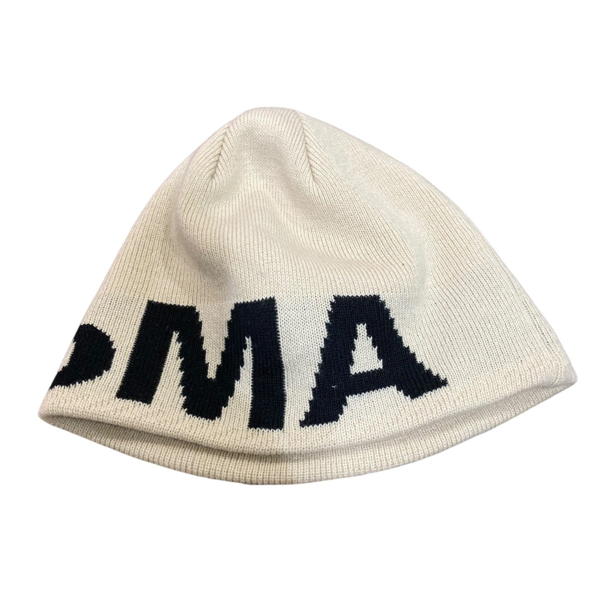 きき 1/9oMA OG SKULL CAPロゴビーニーアイボリーホワイト oMA(OMA) LOGO SKULL CAPロゴニットキャップ アイボリー サイズ