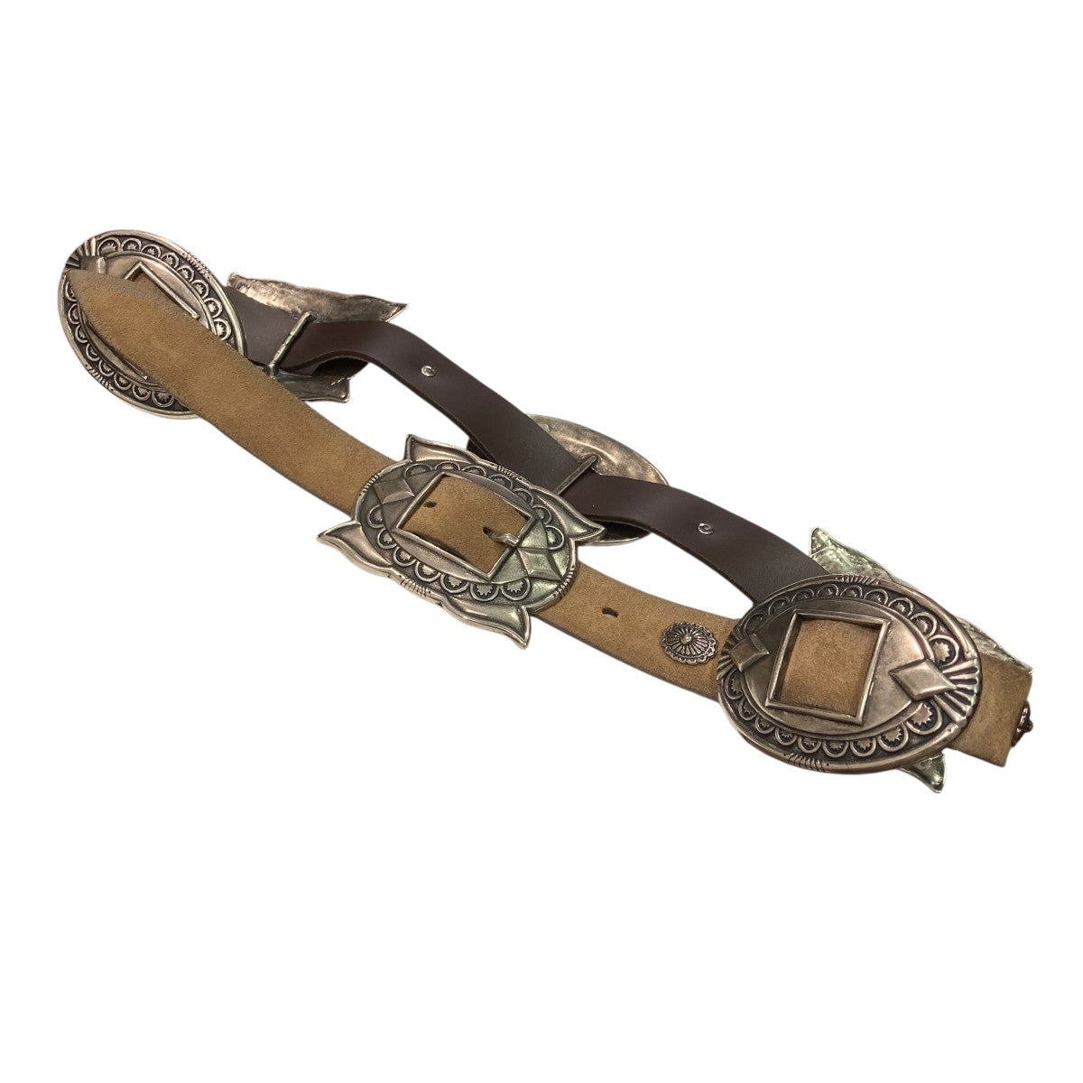 Puntovita スエード ベルト 80cm ブラウン PUNTOVITA/プントヴィータ】CONCHO SUEDE BELT（ベルト）｜AP