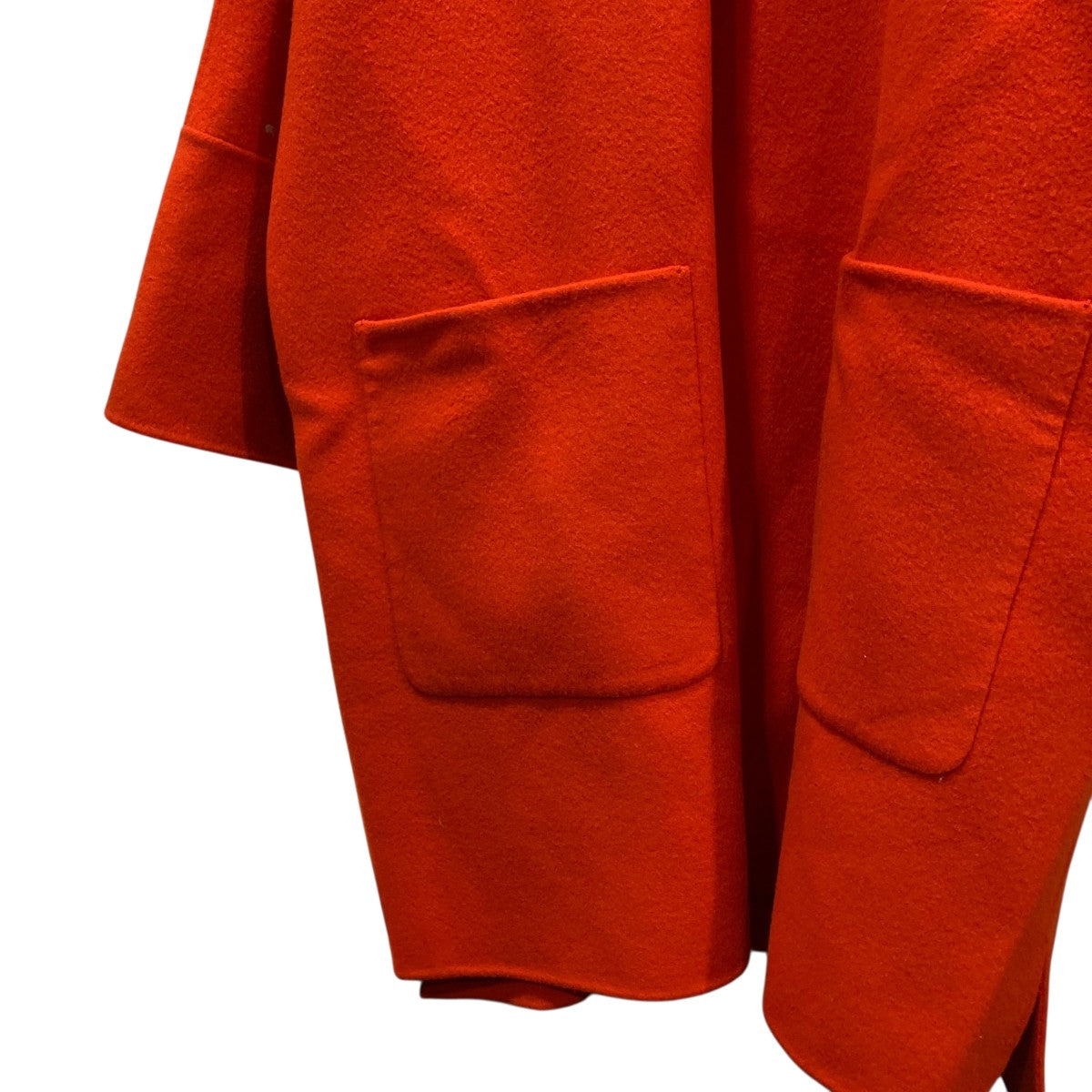 ドゥロワー drawer オレンジコート 定価143,000円ノーカラーコート ドゥロワー drawer オレンジコート 定価143,000円ノーカラーコート