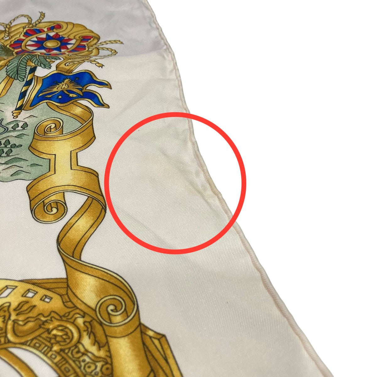 極美品 HERMES エルメス カレ90 光の帆船 1572  アイボリー エルメス スカーフ カレ90 光の帆船 SILK100% | 東京銀座の