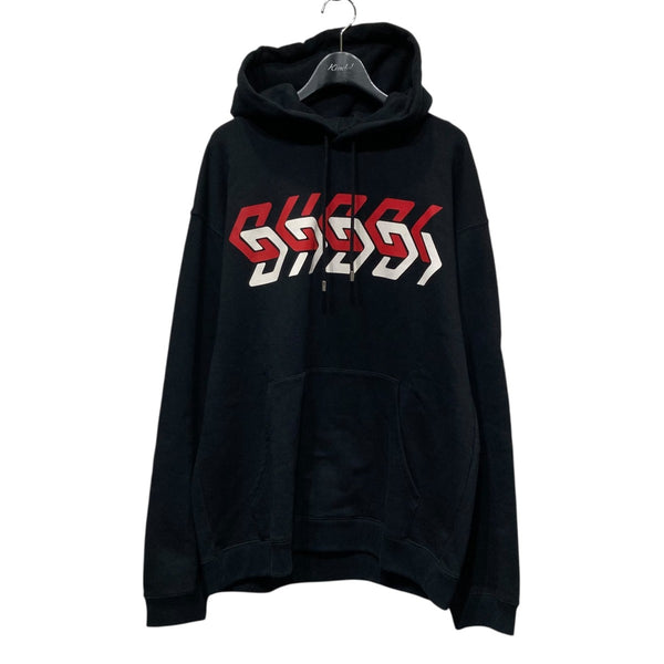 GUCCI(グッチ) ミラーロゴプリントプルオーバーパーカー681210 681210