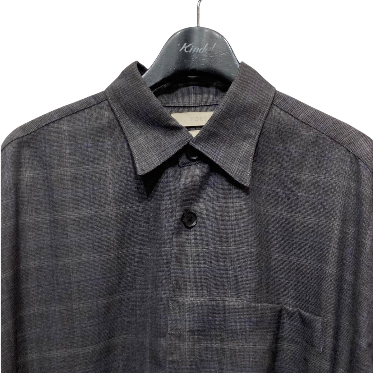 YOKE(ヨーク) OVERSIZED BIG POCKET SHIRTチェックオーバー