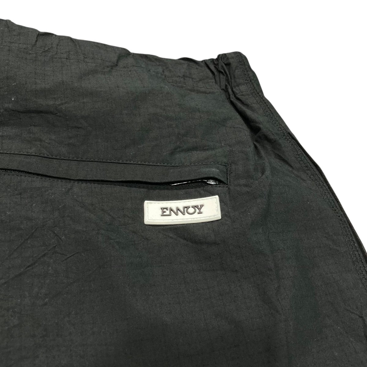 完売品 エンノイ リップストップイージーパンツ ブラック Lサイズ エンノイ Ripstop Easy Pants ブランドオフ ENNOY コットン