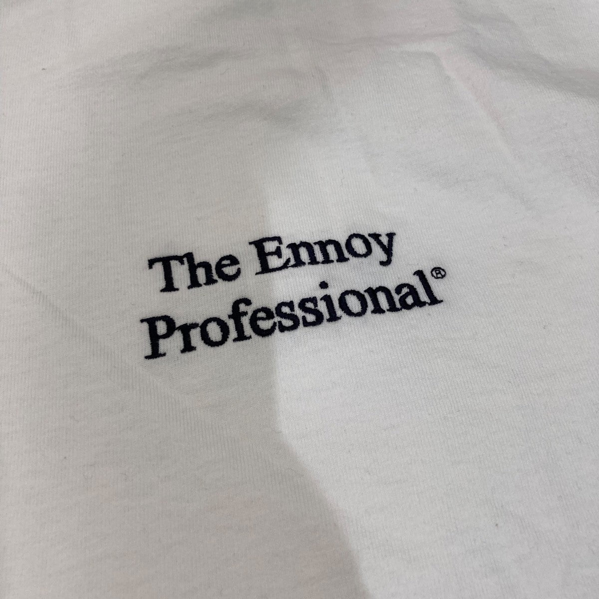 ENNOY(エンノイ) ロゴ刺繍Tシャツ ホワイト サイズ XL｜【公式