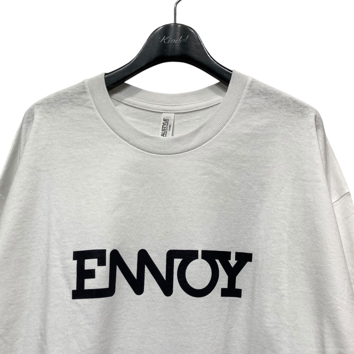 ENNOY(エンノイ) 21SSエレクトリックロゴ長袖Tシャツ ホワイト