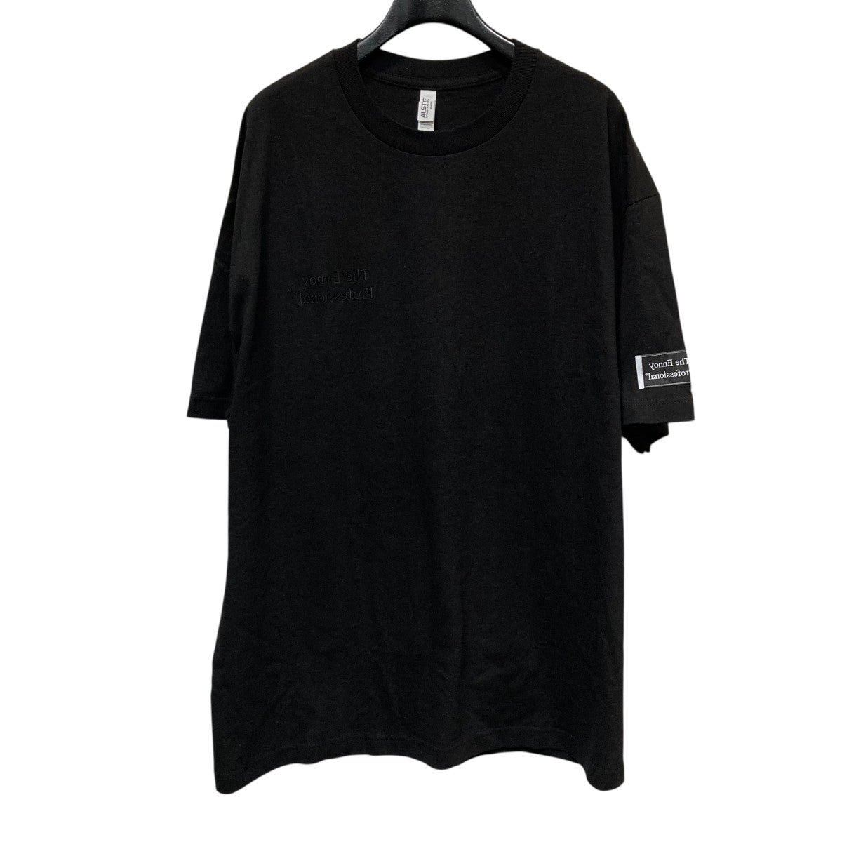 The Ennoy 長袖カットソー 黒 ENNOY×everyone recommended designer 刺繍ロングスリーブT