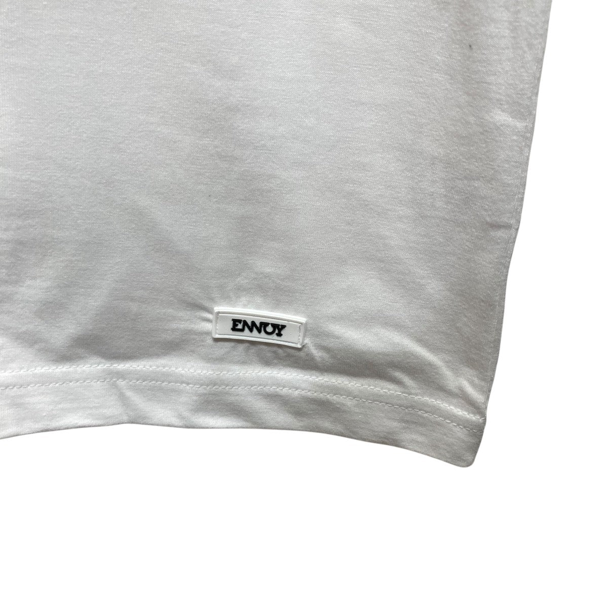 ENNOY 裾ラバーロゴＴシャツSS21BRENCT09NTL 古着・中古-4枚目のアイテム画像