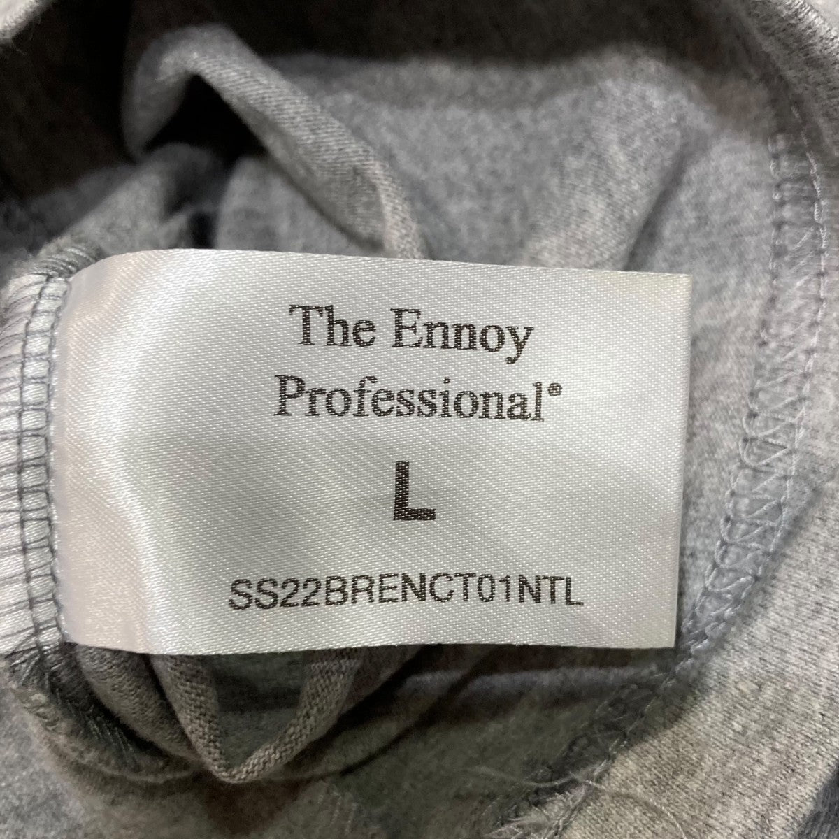 ENNOY ラバーロゴTシャツSS22BRENCT01NTL 古着・中古-4枚目のアイテム画像