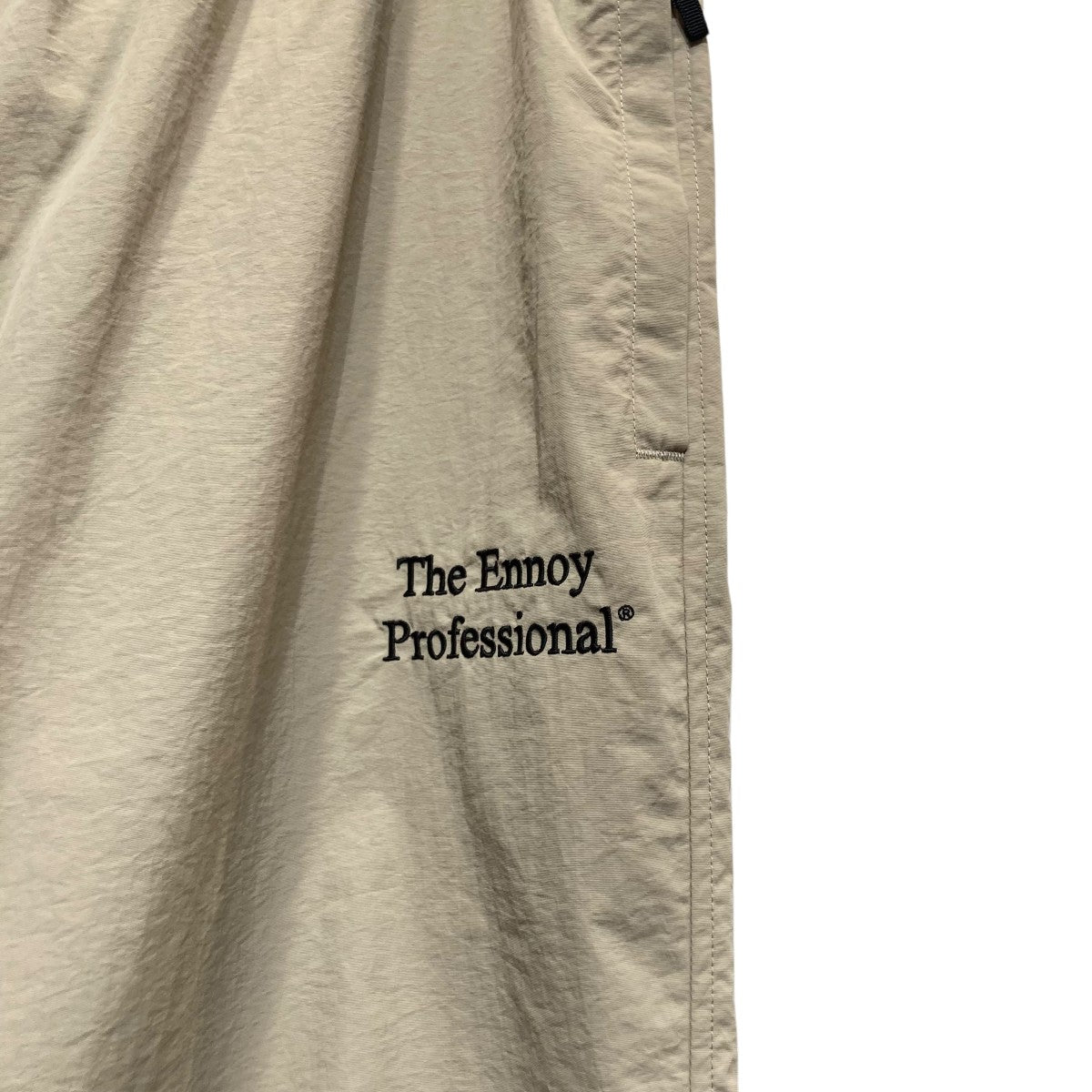 ENNOY(エンノイ) ロゴ刺繍ナイロンパンツAW21BRENPT01LV