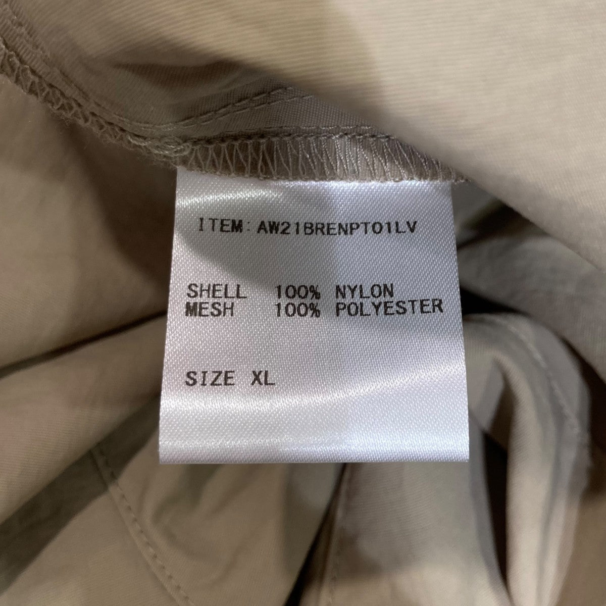 ENNOY(エンノイ) ロゴ刺繍ナイロンパンツAW21BRENPT01LV