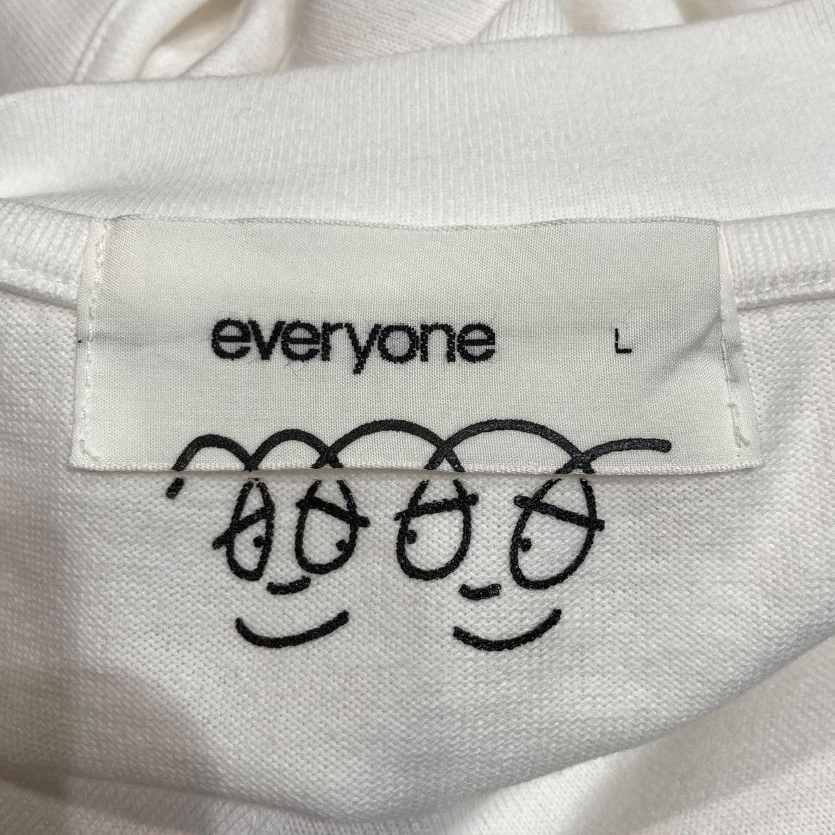 everyone エブリワン LOGO BY VINCENT L/S TEE everyone(エブリワン) ロゴプリント長袖TシャツEV23-CS10 EV23
