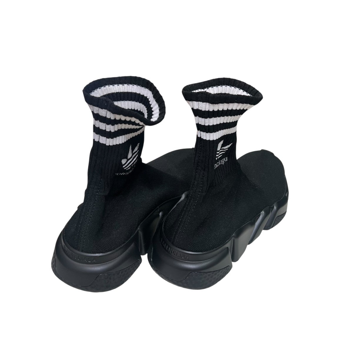 BALENCIAGA ブラック BALENCIAGA×adidas SPEED TRAINERソックススニーカー717591