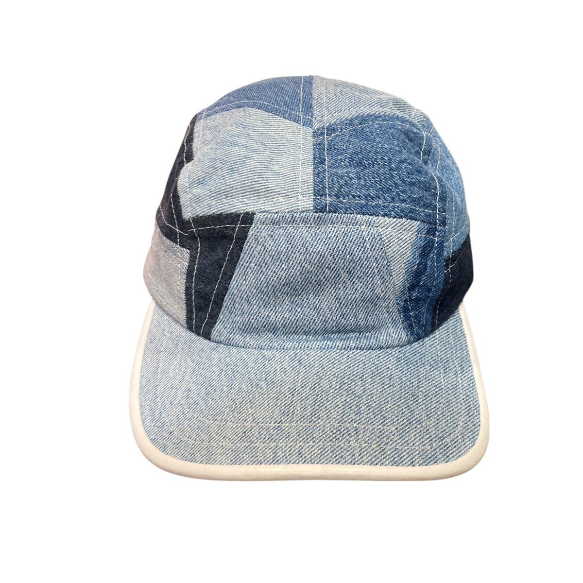 NIR denim patchwork capリメイクデニムキャップ 古着・中古-2枚目のアイテム画像