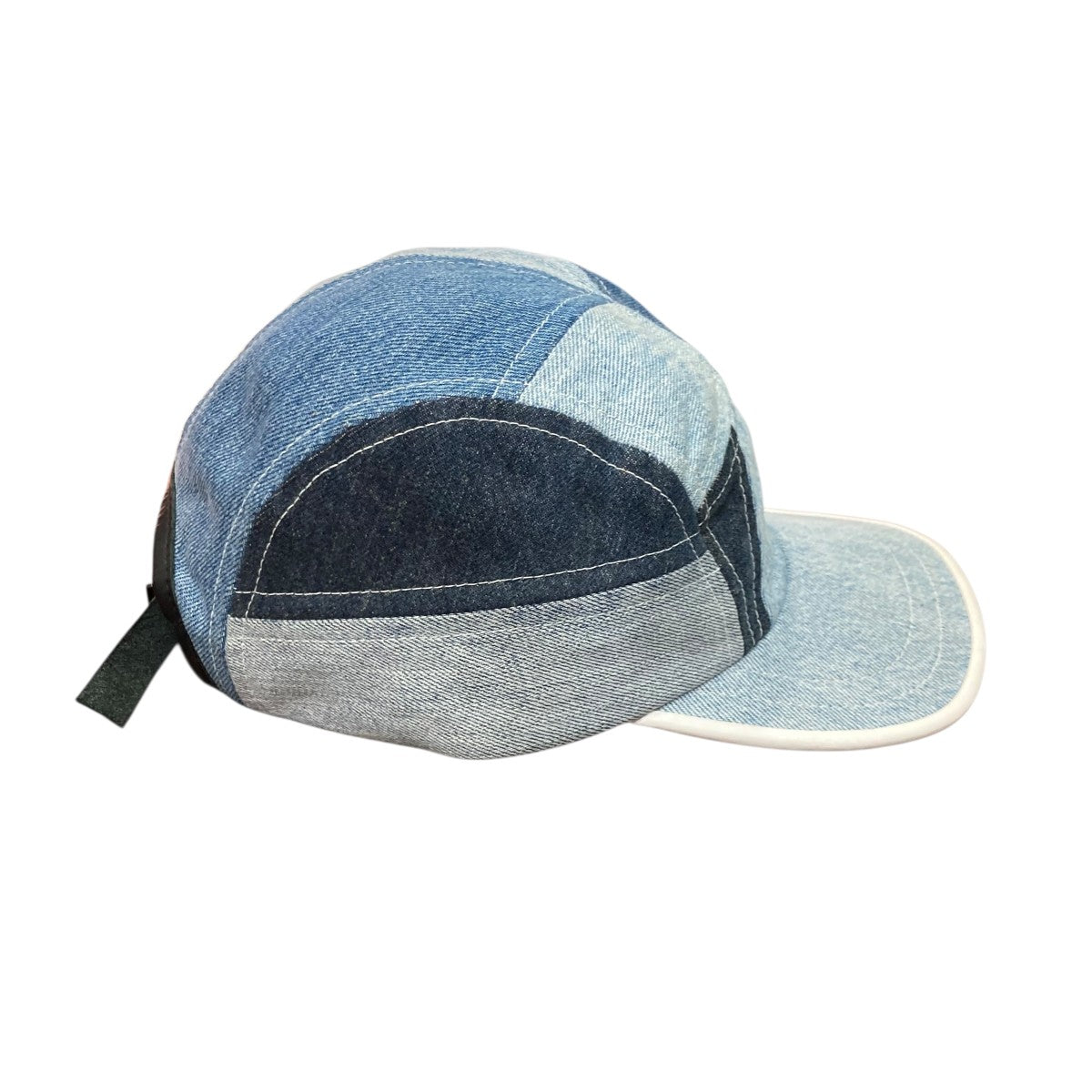 NIR(ニル) denim patchwork capリメイクデニムキャップ インディゴ
