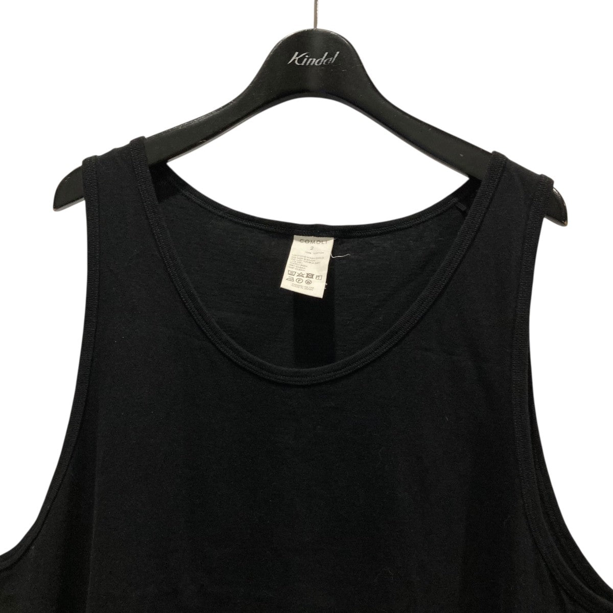 24SS COMOLI サープラス タンクトップ　サイズ2 24SS COMOLI サープラスタンクトップ BLACK 2 ① COMOLI