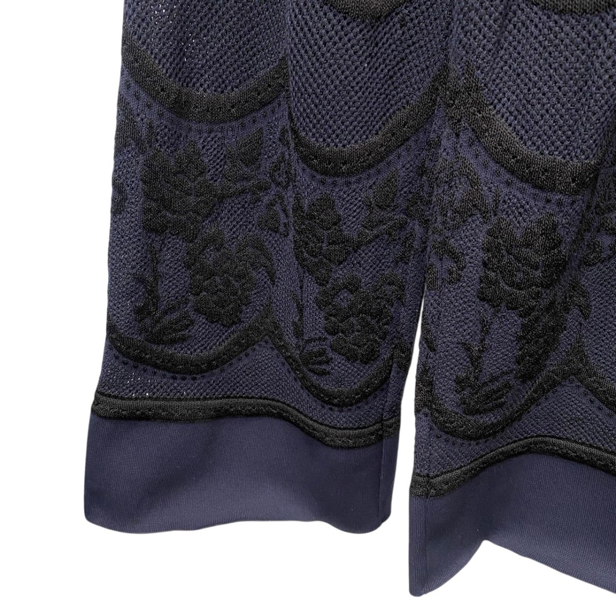 FLORAL PATTERNED LACY PANTSニットパンツTN22SS004