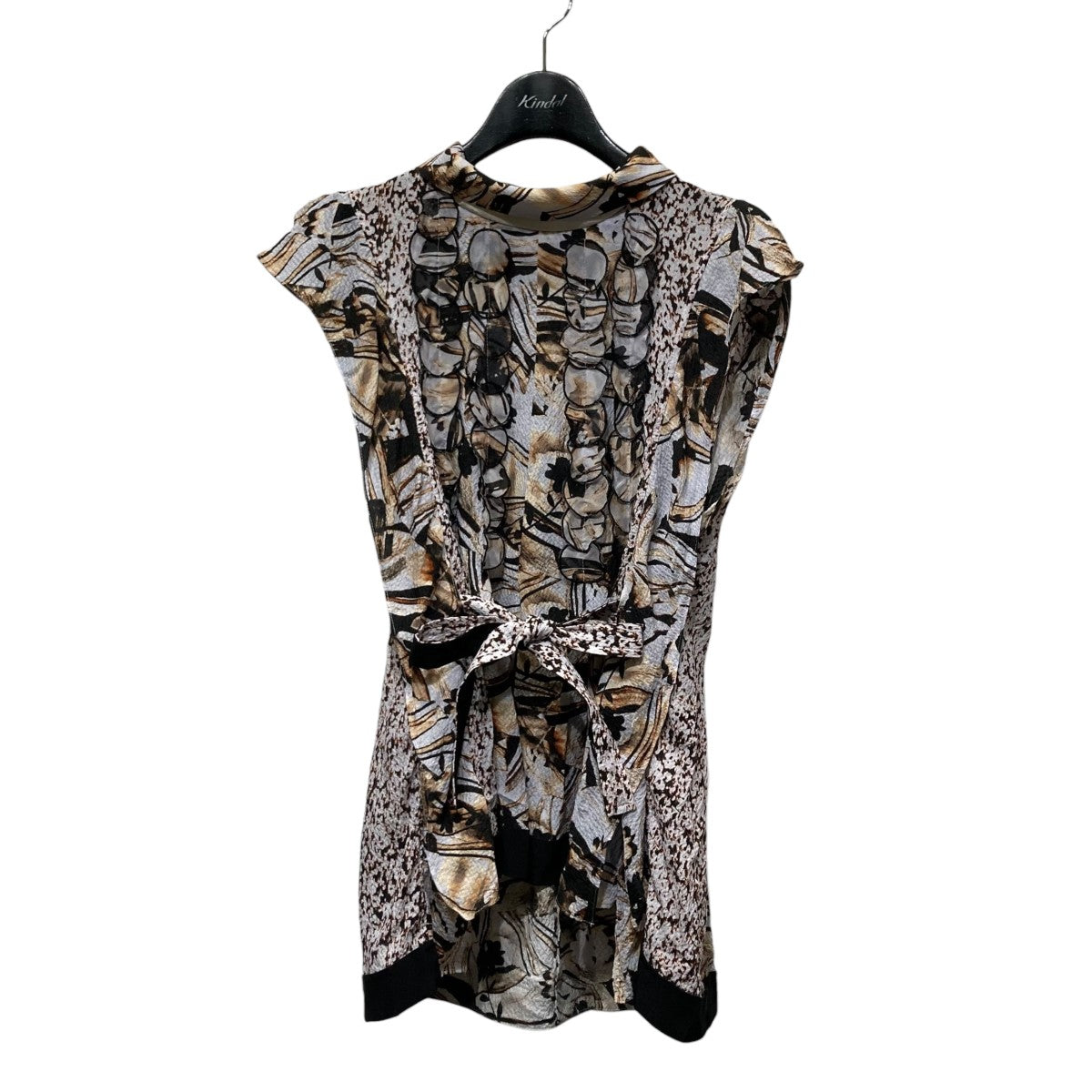 31 Phillip Lim ノースリーブワンピース 新品タグ付き　size 0 3.1 Phillip Lim◇ノースリーブワンピース/0/シルク/GRN/総柄//