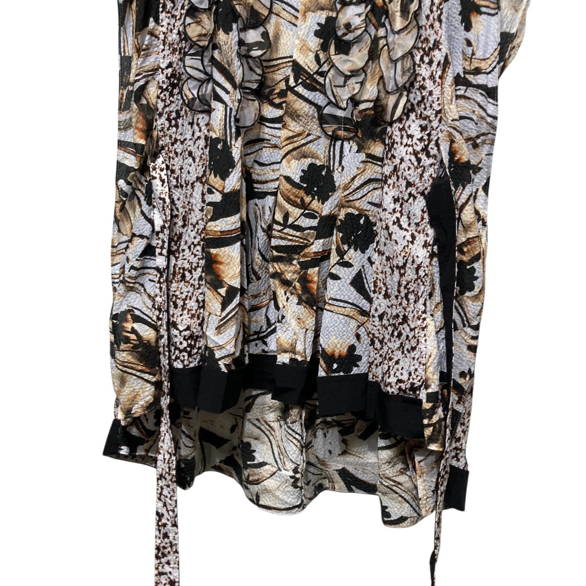 3．1 phillip lim 24AW総柄シルクノースリーブブラウスP242-20398RLT 古着・中古-5枚目のアイテム画像