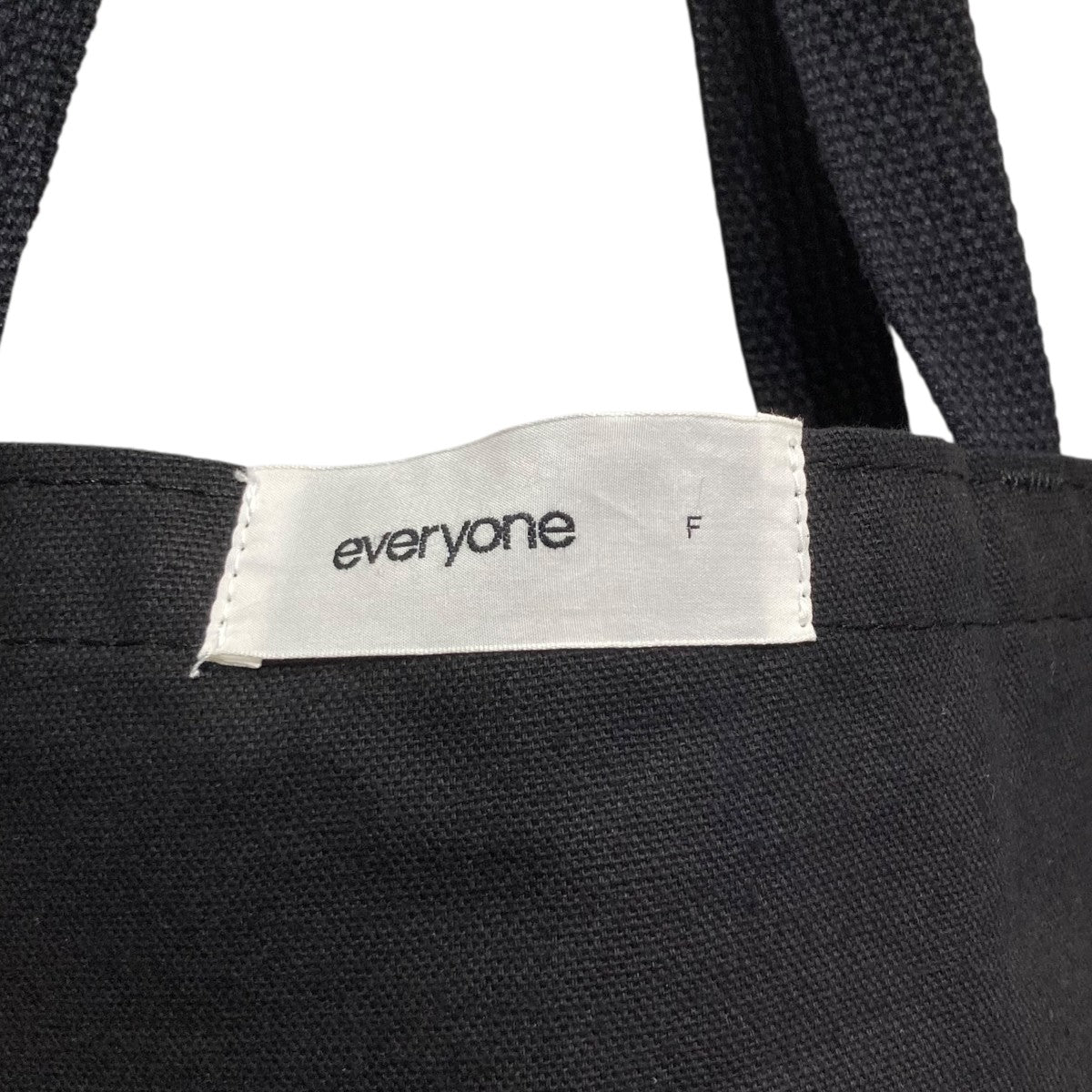everyone Vincent TOTE BAG トートバッグ　未使用品 everyone(エブリワン) VINCENT TOTEBAGトートバッグ ブラック