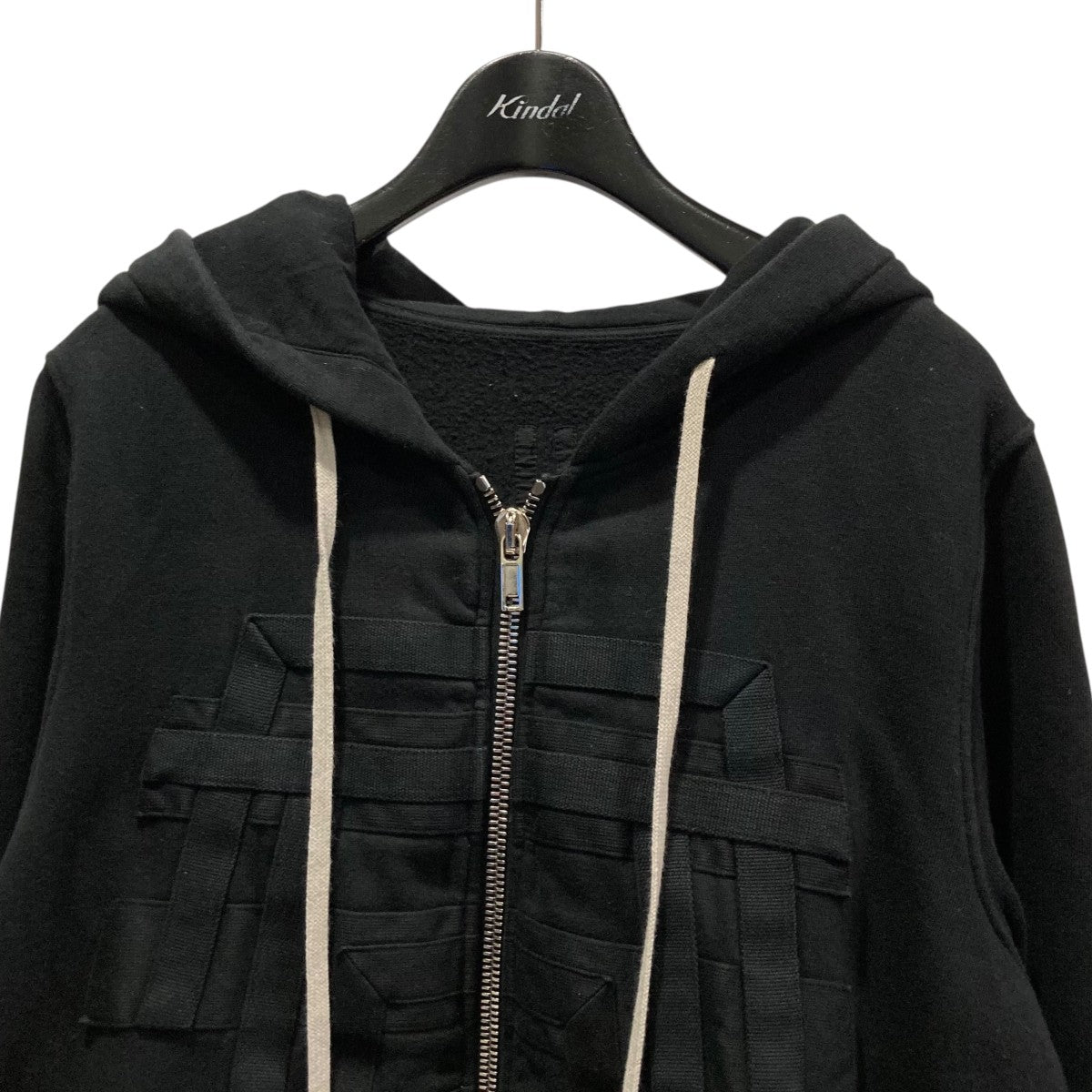 ダークシャドウ DRKSHDW 24AW ブリーチ加工ジップパーカー S Rick Owens DRKSHDW リックオウエンス ダークシャドウ パーカー